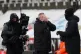 Newcastle United manager Steve Bruce (centre) reacts on the 