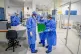 NHS staff in full PPE