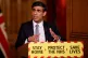 Chancellor of the Exchequer, Rishi Sunak during a press conf