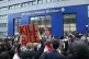 Demonstrators outside Brighton Police Station during the 'Ki