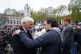 Former veterans minister Johnny Mercer with Dennis Hutchings