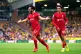 Liverpool's Mohamed Salah (left) celebrates with Trent Alexa