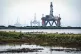 Oil rig anchored in the Cromarty Firth, Invergordon, Septemb