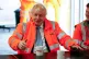 Prime Minister Boris Johnson during a visit to a constructio