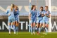Manchester City's Lauren Hemp (right) celebrates scoring aga