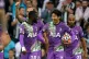 Tottenham Hotspur's Tanguy Ndombele (left) celebrates scorin