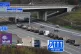 The motorcade of U.S. President Joe Biden heads along the M8