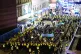 Police officers ‘kettle’ protesters during an Extinction