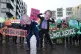 Climate Justice Activists at the Cop26 Gates asking delegate