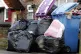 Rubbish waiting to be collected