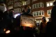 People take part in a protest outside the Home Office in Wes