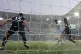SNOW PROBLEM: City’s Ilkay Gundogan (second right) scores 