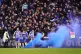 Brighton and Hove Albion's Neal Maupay (hidden) celebrates w
