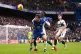 Chelsea's Mason Mount battles for the ball 