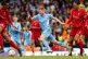 Manchester City's Kevin De Bruyne is fouled by Liverpool's V