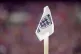 General view of a corner flag inside the ground ahead of the