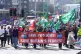 People protest through Dover in Kent, after P&O Ferries sack
