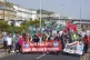 People protest through Dover in Kent, after P&O Ferries sack