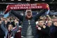West Ham United fans in the stands show their support during
