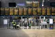 Commuters and travellers at Edinburgh's Waverley Station, Ma