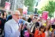 Jeremy Corbyn and demonstrators protest outside the Home Off