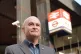 RMT general secretary Mick Lynch on a picket line outside Eu