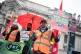 Members of the RMT union on a picket line outside Victoria s