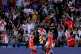England's Beth Mead (right) celebrates scoring their side's 