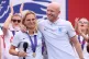 England head coach Sarina Wiegman and Arjan Veurink on stage