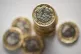 A pile of one pound coins