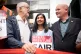 Jeremy Corbyn (left), Zarah Sultana, MP for Coventry South a