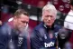 West Ham United manager David Moyes (right)
