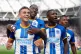 Brighton and Hove Albion's Leandro Trossard celebrates scori