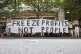 A protest outside Ofgem HQ in Canary Wharf today