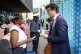 Have A PLEASANT FLIGHT, SIR! Refugees present Tory delegates