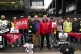 Aslef General Secretary Mick Whelan (centre) at a picket lin