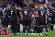 Arsenal manager Mikel Arteta speaks to his players during a 