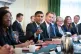 Prime Minister Rishi Sunak (centre), alongside the Chancello