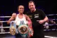 Natasha Jones (left) celebrates victory against Marie-Eve Di