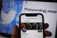 The Twitter social media app showing Elon Musk running on a 