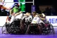 England players celebrate victory in the Wheelchair Rugby Le