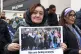 People take part in a march in London for the freedom of Afg