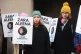 Protesters from Million Women Rise gather outside the Old Ba