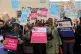 Members of the Royal College of Nursing (RCN) on the picket 