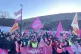 Members of the Communication Workers Union (CWU) demonstrate