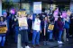 Members of the Royal College of Nursing (RCN) on the picket 
