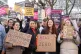 Members of the Royal College of Nursing (RCN) on the picket 
