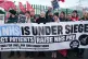 Unite union general secretary Sharon Graham (centre), joins 