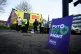 Ambulance workers on the picket line outside Croydon Street 