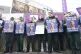 Ambulance workers on the picket line outside London Ambulanc